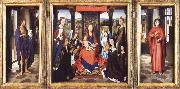 Hans Memling, The Virgin and Child with Angels,Saints and Donors